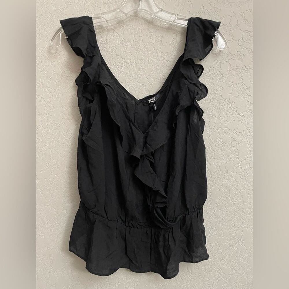 PAIGE Fenna Top (#249334) in Black - Women’s Size Medium